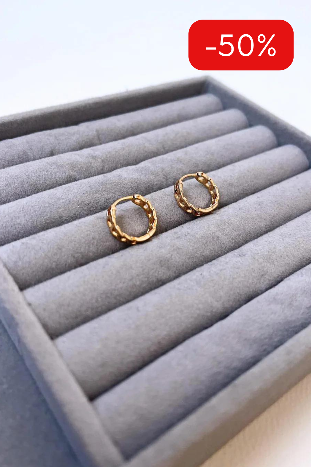 ROSE GOLD SPALVOS HOOPS | MINIMALISTINIAI