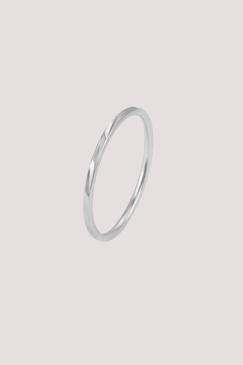 women silver color stacking ring waterproof jewelry gift idea 