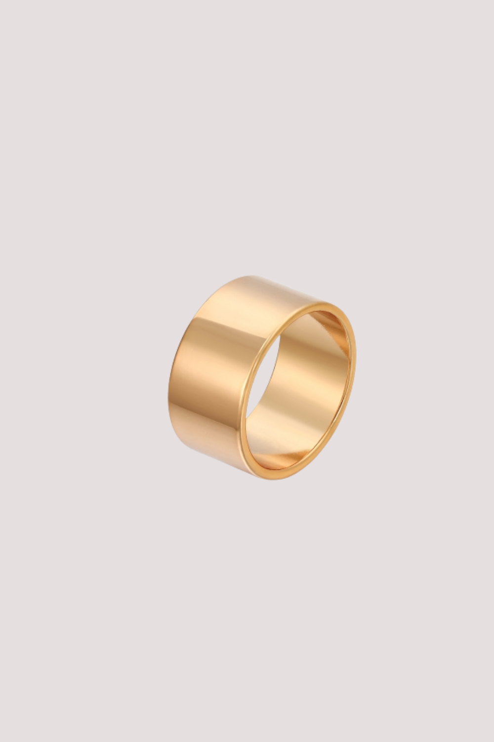 women gold plated stacking ring waterproof jewelry gift idea 