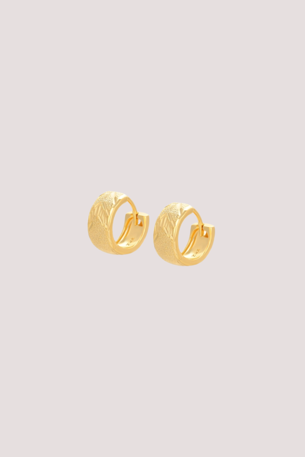 mini hoop gold-plated earrings for stacking